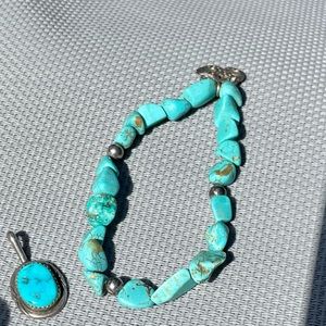 Turquoise bracelet/pendant/ring